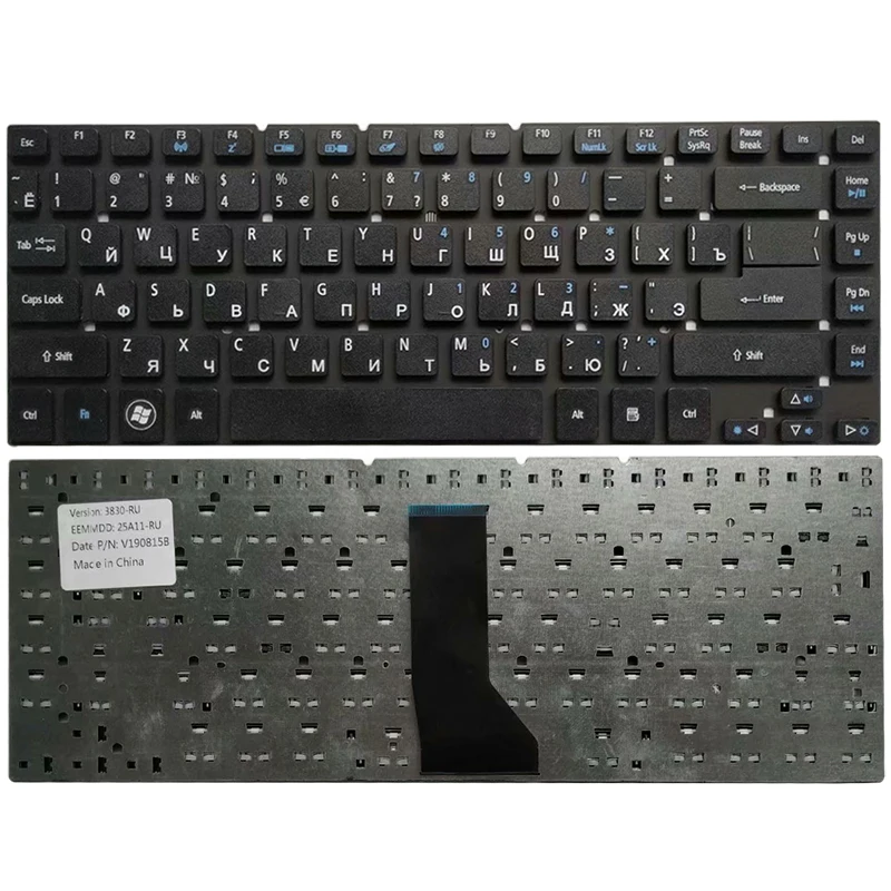 Новая клавиатура для ноутбука Ruaain Ru для Acer Aspire 3830 3830G 3830T 3830TG 4830 4830G 4830T 4830TG 4830Z 4755 4755G