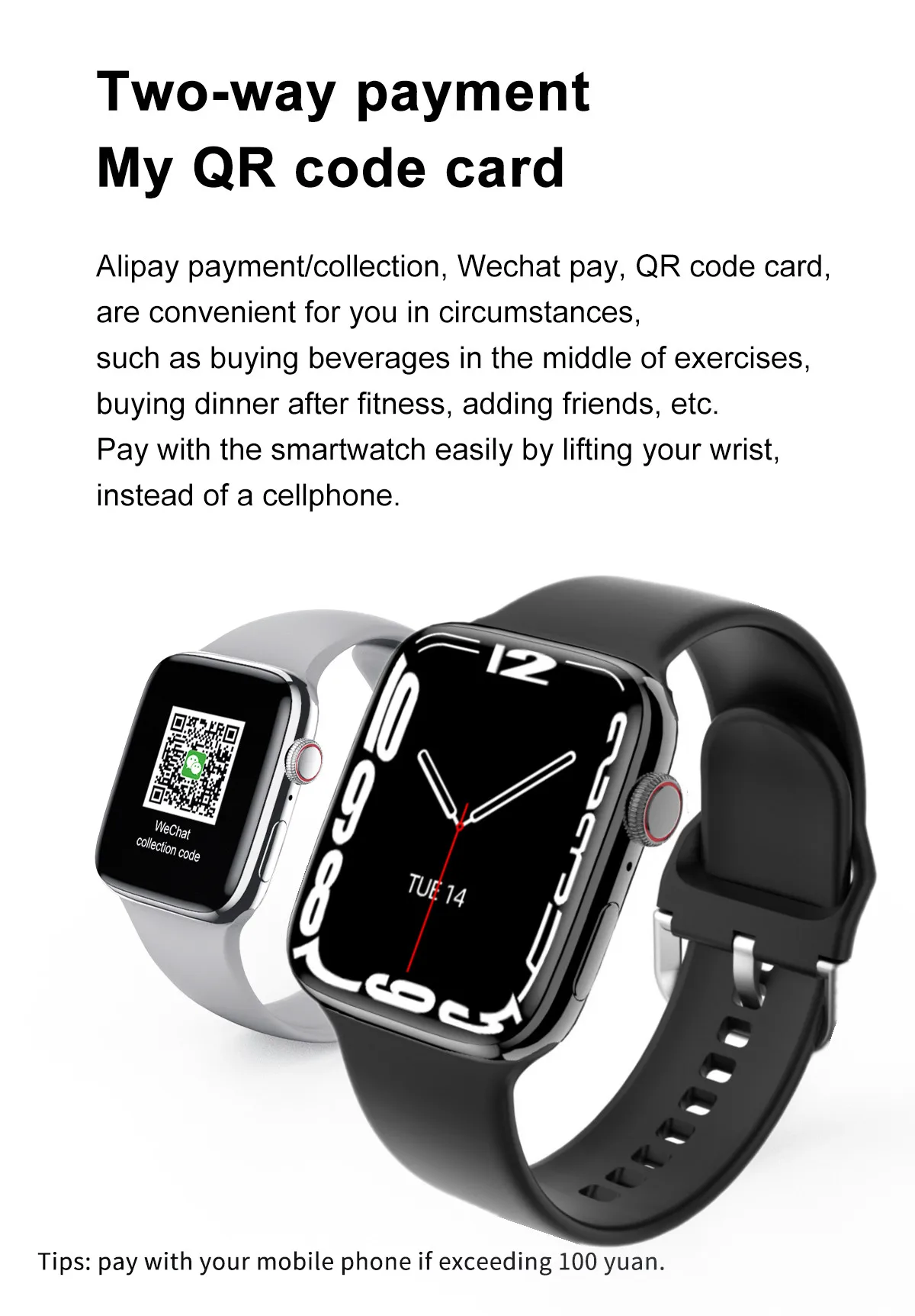 EnohpLX IWO 17 GPS Smart Watch Men IP68 Waterproof Bluetooth Call AI Voice 1.9 inch TFT Screen 380mAh NFC Women Smatwatch