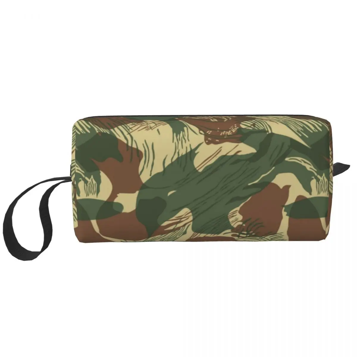 

Rhodesian Brush Stroke Camouflage Makeup Bags Military Popular Armed Women Cosmetic Bag Trend Travel Makeup Organizer Case