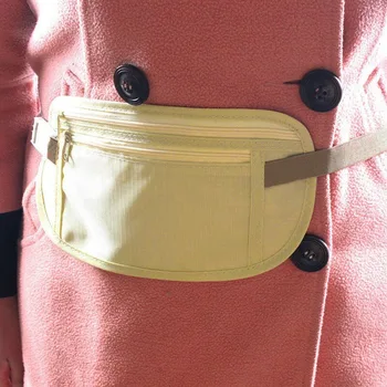 Marsupi da viaggio invisibili Custodia per passaporto Borsa da cintura per soldi Portafoglio di sicurezza nascosto Borsa da viaggio regalo Marsupio per soldi