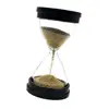 Round glass Golden Hourglass for Brushing Office Table Decor 2