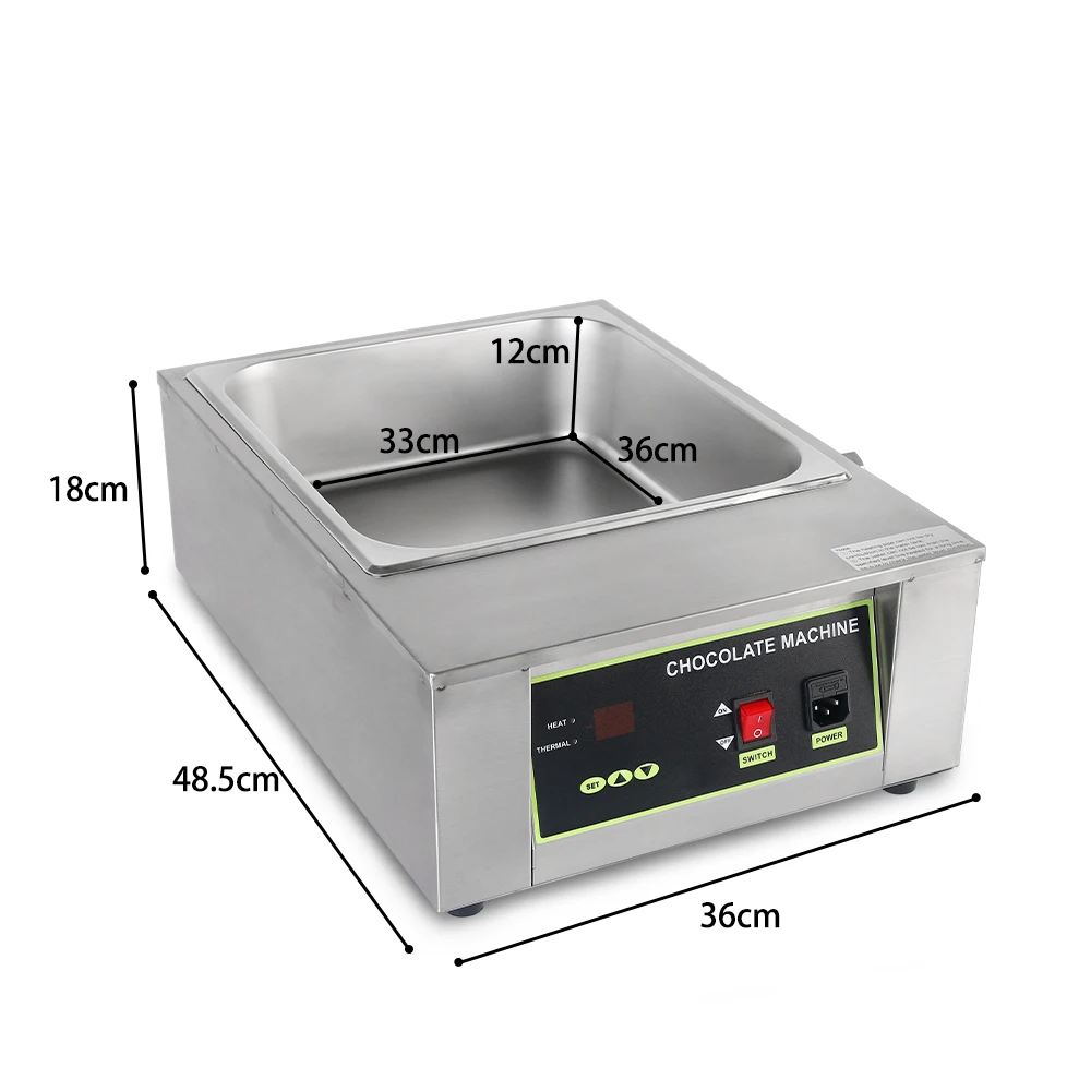 ITOP 1/2/4 Lattice Electric Chocolate Melting Machine Digital Display Chocolate Melting Furnace Tempering Machine Heating Stove 5