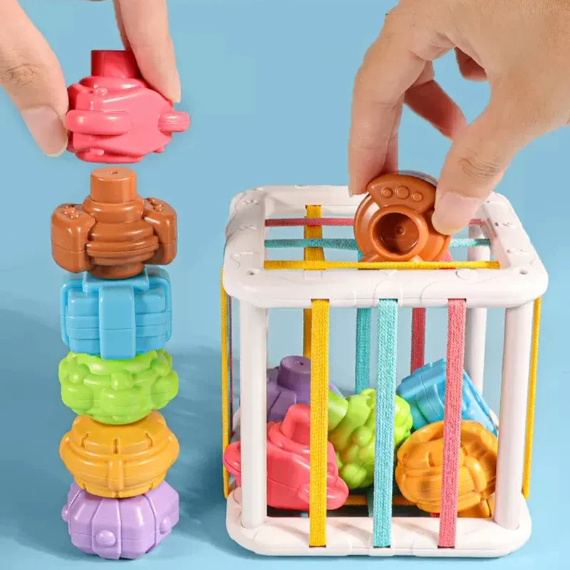 Montessori Shape Stacking Blocks 4