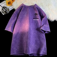 Femmes dessin animé T-Shirts Vintage été Harajuku Kawaii chat imprimé à manches courtes T-Shirts Couple Streetwear vêtements amples couverture en coton 2