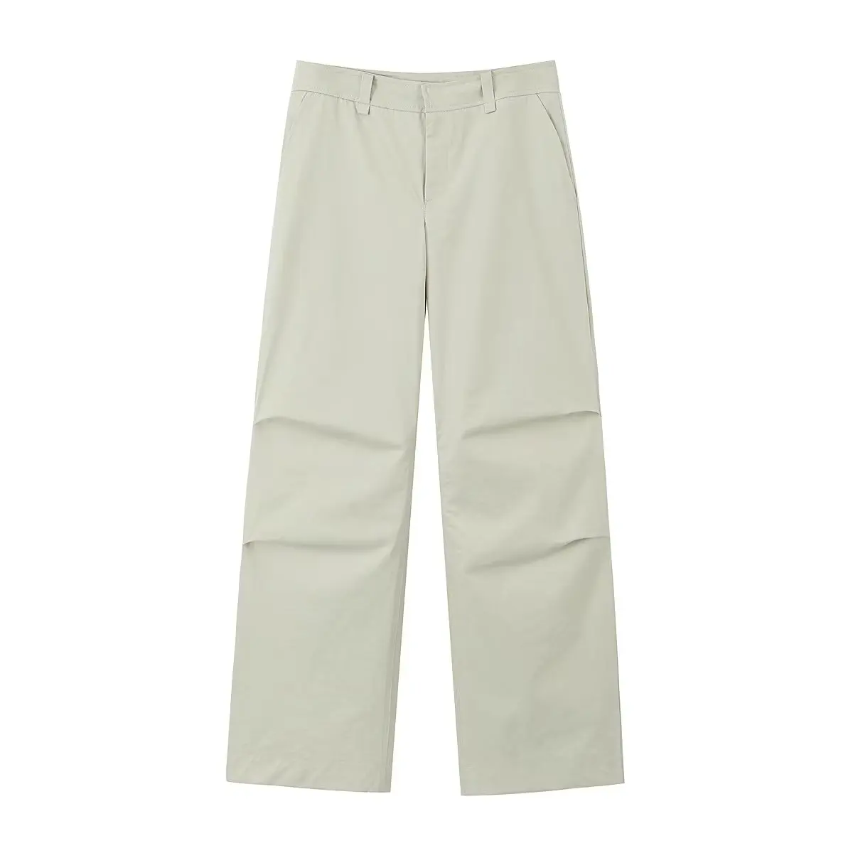 

Women's 2023 Chic Fashion Joker Casual Pleated Loose Wide-leg Pants Retro High Waist Zipper Women's Pants Mujer