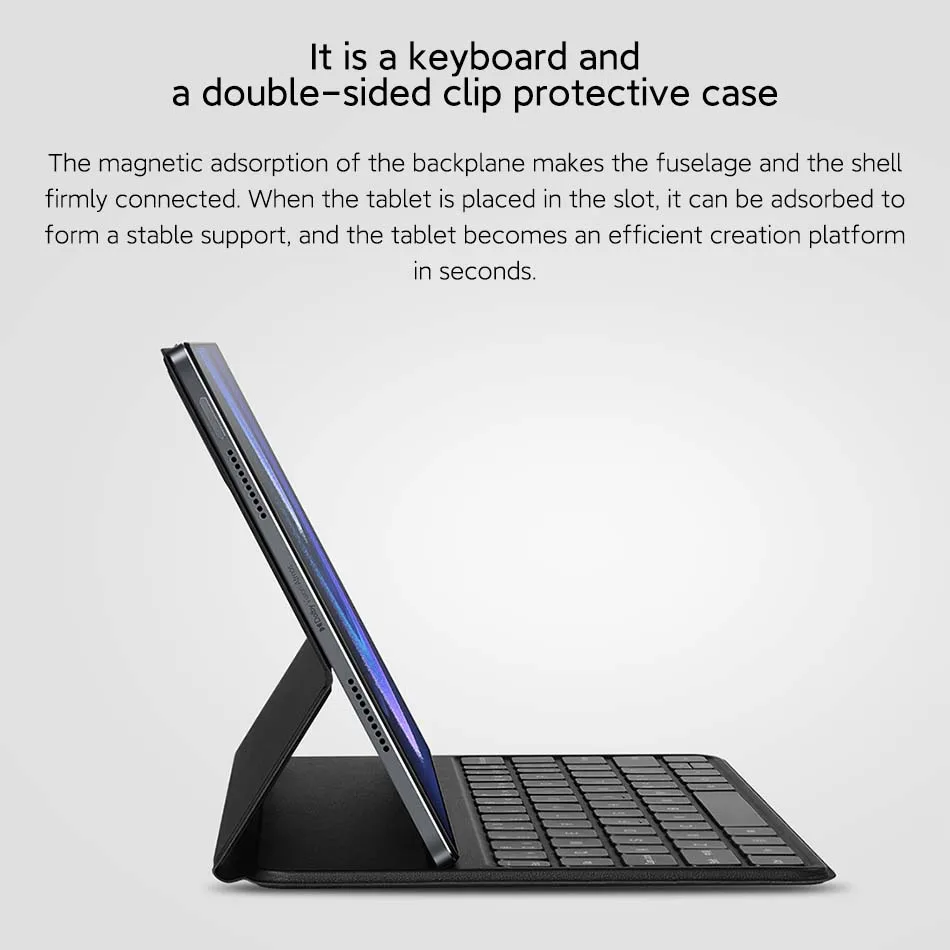 Tablet Keyboard Case Original Xiaomi Pad 6 / 6 Pro Keyboard Case For MI Tablet Series Magnetic Touch Keyboard Shell Double-sided PU Protective Case