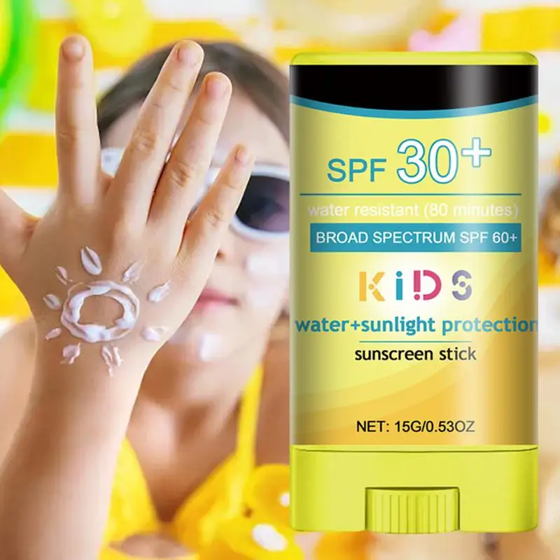 Kids Face Sunscreen Stick Broad Spectrum Protection For Babies Face Sunscreen Protector Non-Greasy Sunblock Gel UVA/UVB Sun 2