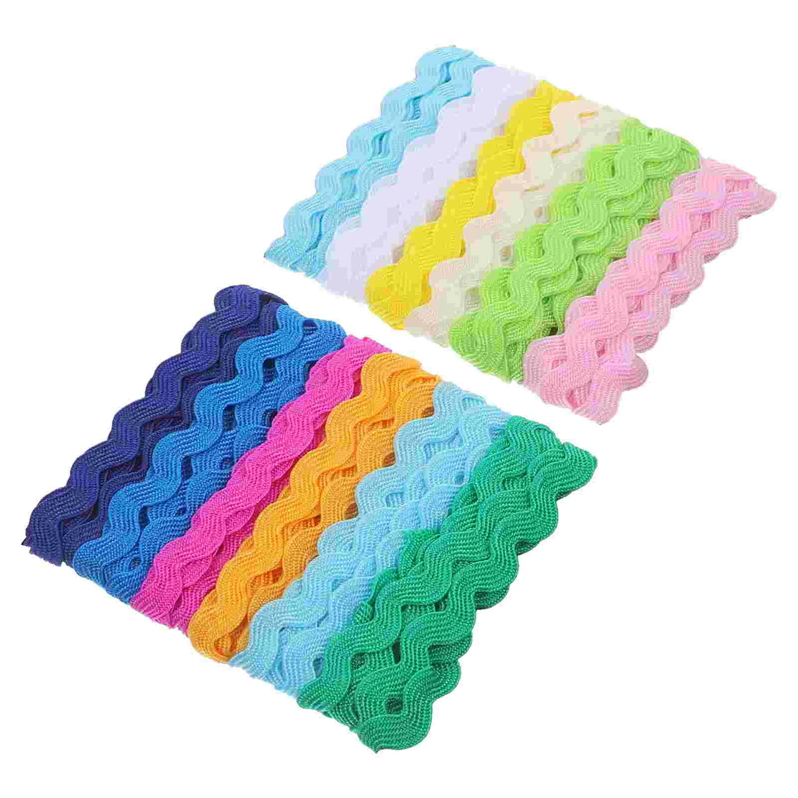 

2 Roll Duct Tape S Shape Colorful Lace Ribbon Accessories Fabric Gift Wavy DIY Clothing Baby