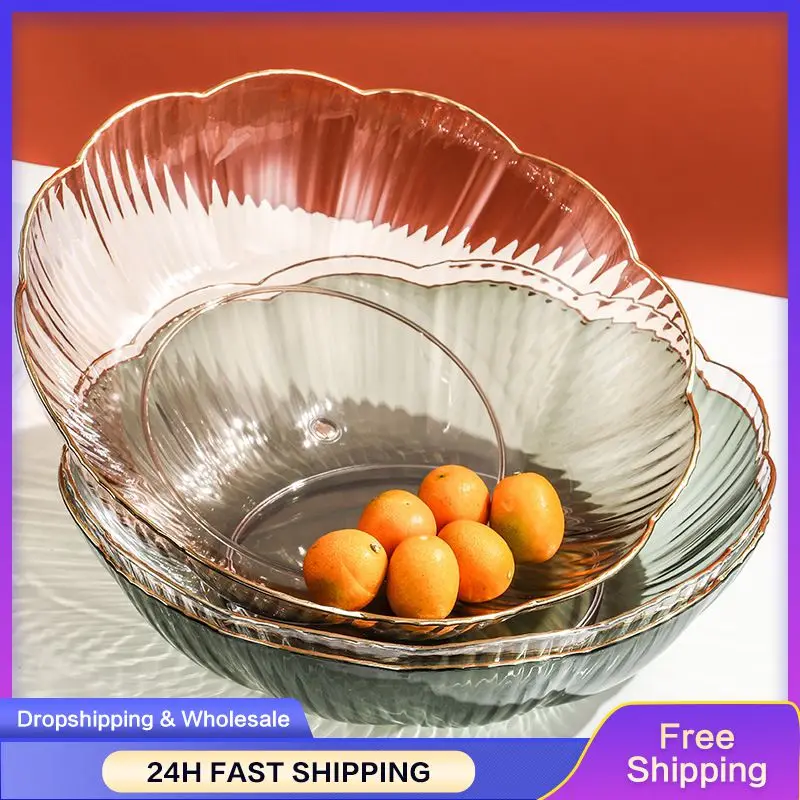 Storage Tray Corner Flow Design Household Cake Dessert Plates Kitchen Accessories Fruit Tray Kitchen Gadgets Storage Basket Pet