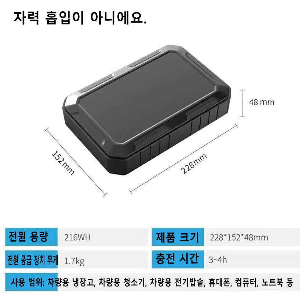 Car Refrigerator Built-in Lithium Battery with 60000mAh Built-in Plug and Play Charger Portable Outdoor Car Refrigerator
