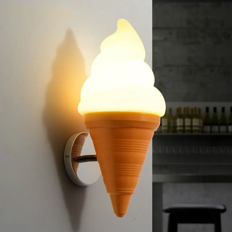 

Ice Cream Modern Wall Lamp Carton Children Room Bar LED Wall Light Sconce Fixtures Arandelas Lampara Pared ZM1112