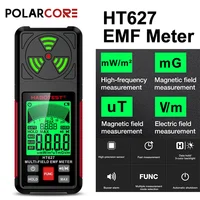 HT627 EMF Meter 3 in 1 Electromagnetic Radiation Tester Electromagnetic Field RF Radiation Detector Radio Frequency Field Tester 1