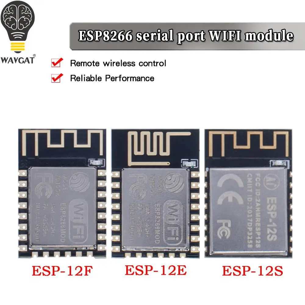 Módulo WIFI inalámbrico ESP8266, serie ESP-12F, ESP-12E, modelo ESP-12S, actualización remota, ESP12F, ESP12, 4M, WAVGAT