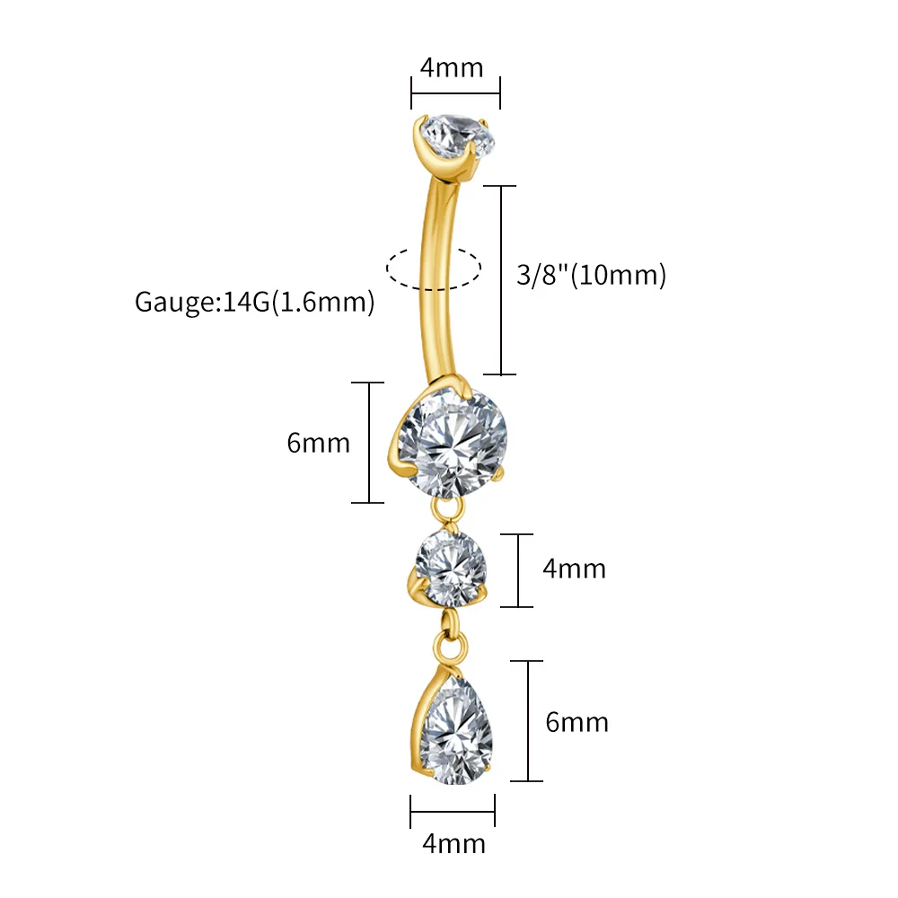 Gold 1.6x10mm