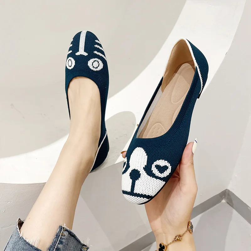 Good quality Women's shoes with low heel and shallow mouth lady fancy shoes new styles flat dressing shoes for women