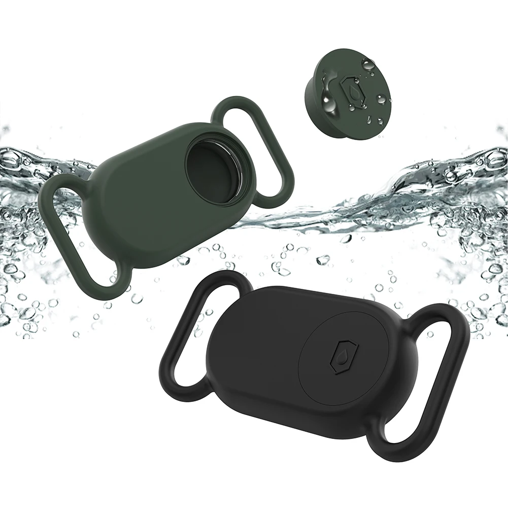 Silicone Case Waterproof Case Cover Shell Dog Collar Holder Dustproof Finder Tracker Locator Anti-Drop for Galaxy SmartTag2
