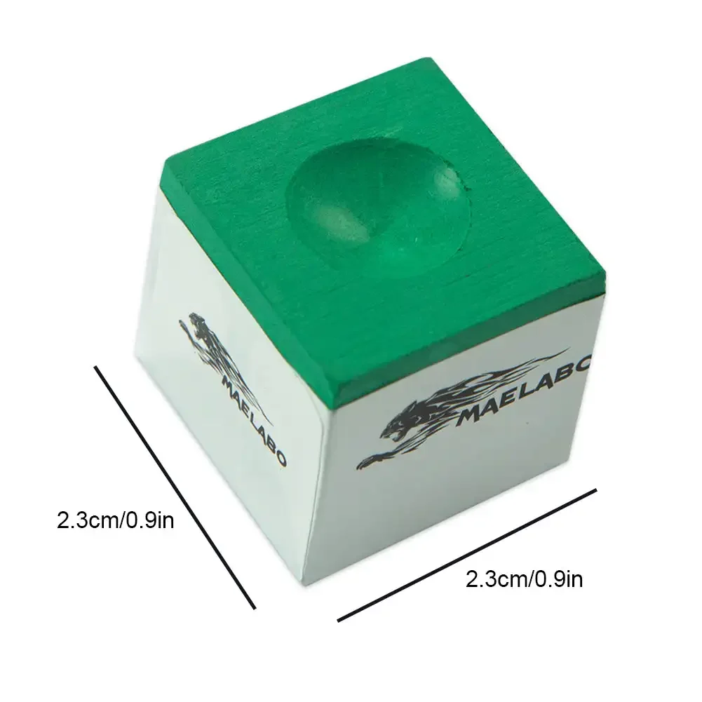 12PCS/Set No-slip Billiard Chalks Pool Cue Stick Chalk Snooker Easy Powder Billiard Chalk Pool Accessories Green