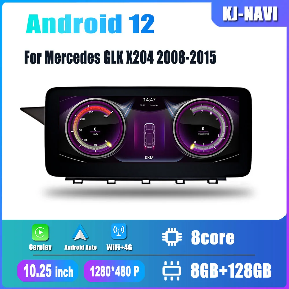 Android 12.0 10.25'' For Mercedes Glk X204 20082015 Car Multimedia