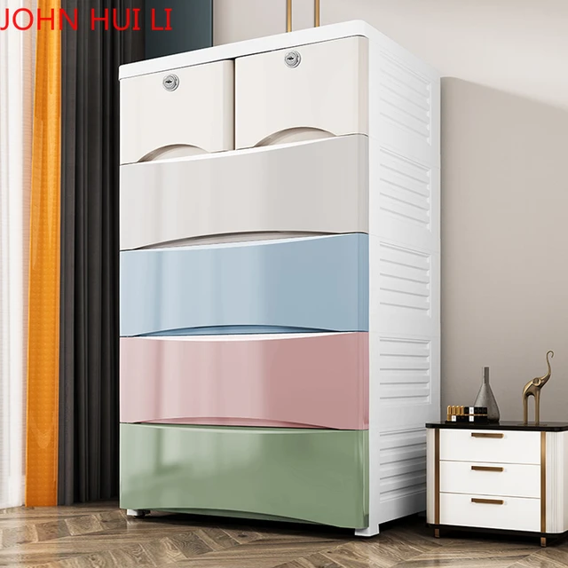 Grande Armoire De Rangement Moderne Épaissie, Finition En Plastique,  Commode À Tiroirs, Organisateur De Boîte De Rangement Pour Vêtements -  Boîtes De Rangement - AliExpress