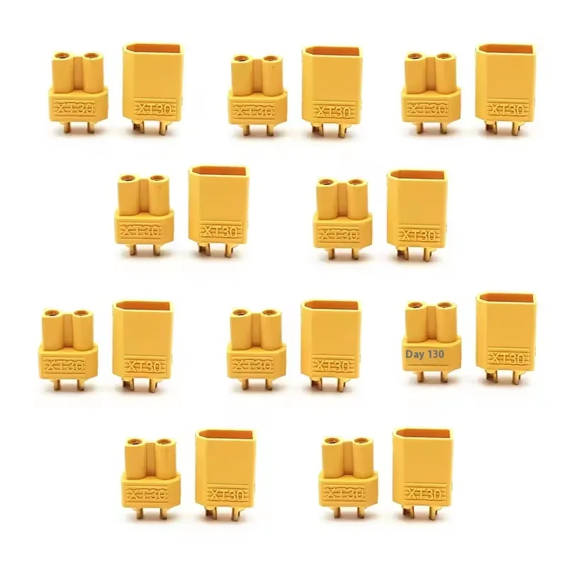 10pcs/Lots Xt30/Xt30U Plug M-F Bullet Connectors Plugs For Rc Lipo Battery Quadcopter Multicopter For Aircraft Accessories Parts 2