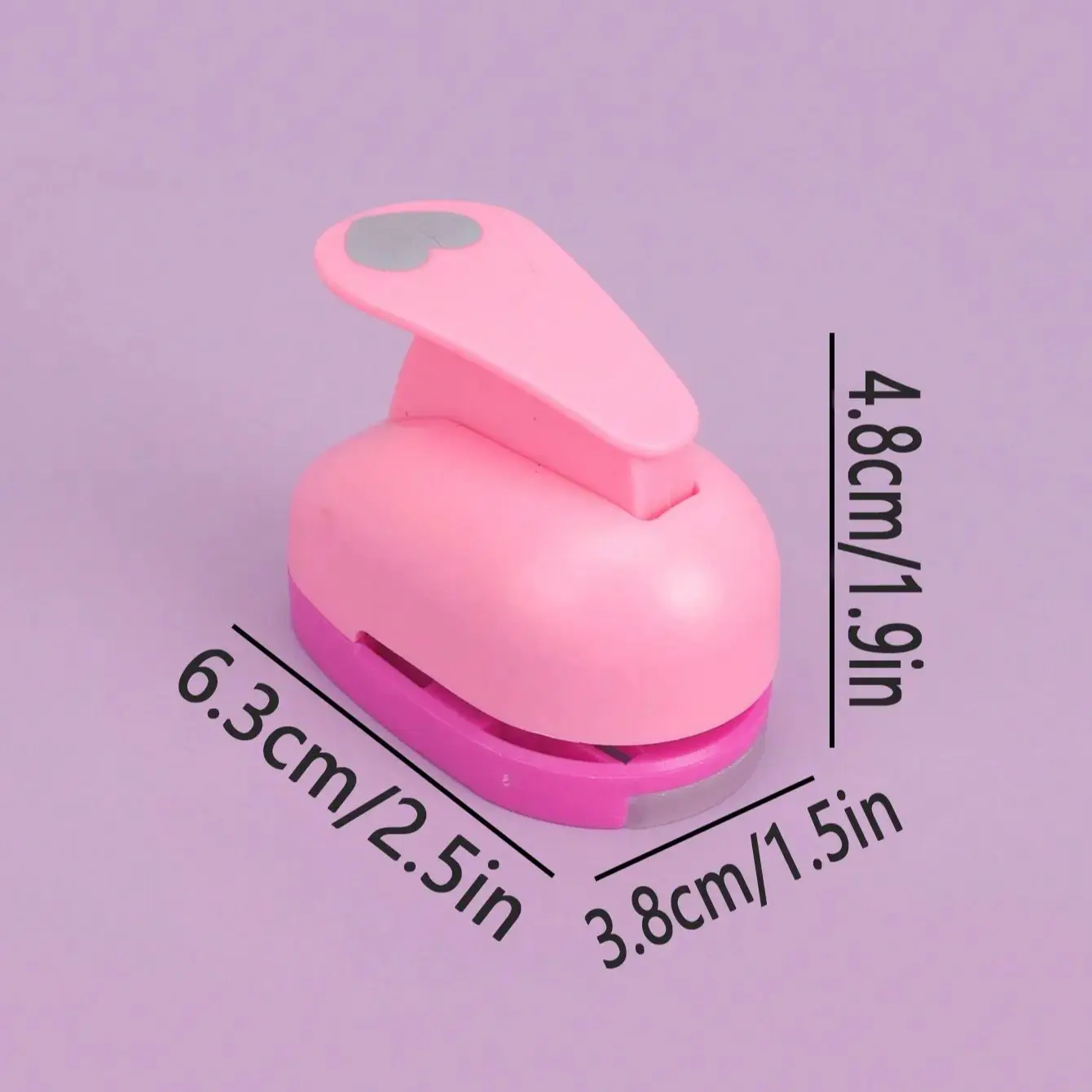 Heart Hole Puncher, DIY Paper Punch for Scrapbooking Supplies, Manual Craft Tool for Card Making, Gift Kids Handmade - 2