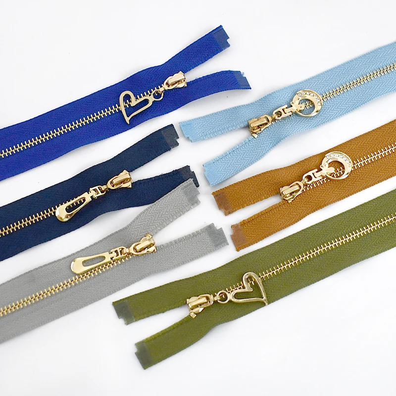 Description Picture 5 of item4Pcs 3# Metal Zippers 15-70cm Auto Lock Zipper For Sewing Bags Purse Down Decoration Zips Repair Kit DIY Garment Accessories