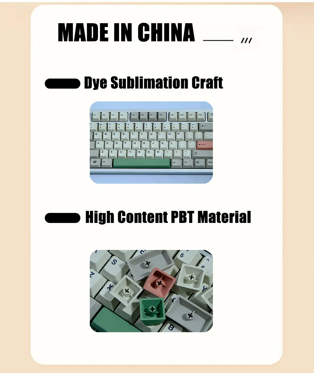 134 chaves conjunto para teclado mecânico diy