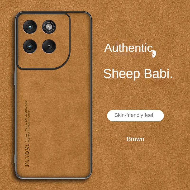 Luxurious Sheepskin Feel PU Leather Phone Case - Protective Cover s Coque Capa