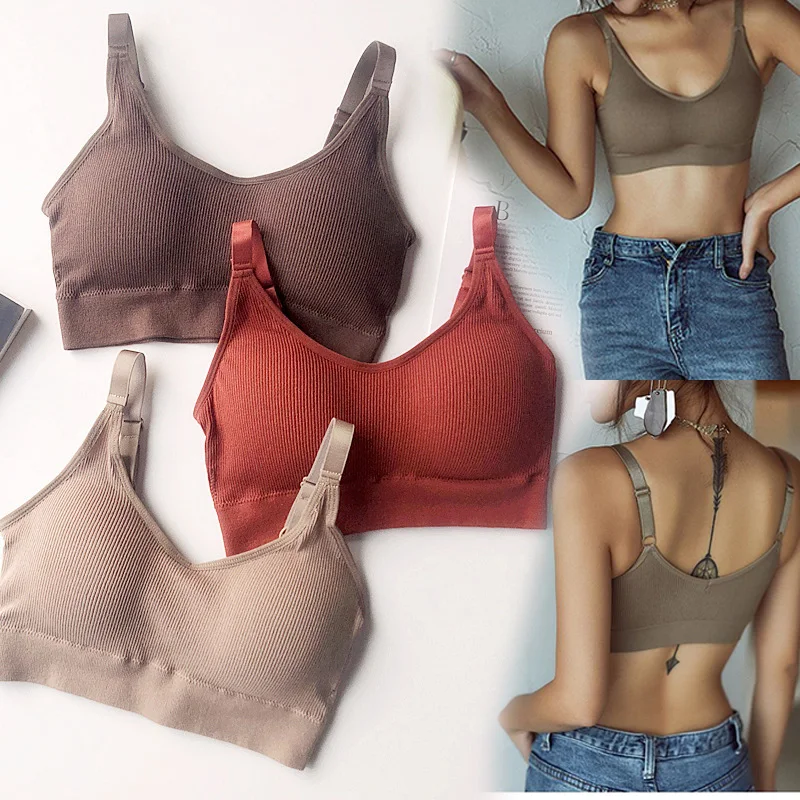 Women Lingerie Bra Gather No Steel Ring Tube Top Wrapped Chest Beauty Back Actival Cotton Thin Section