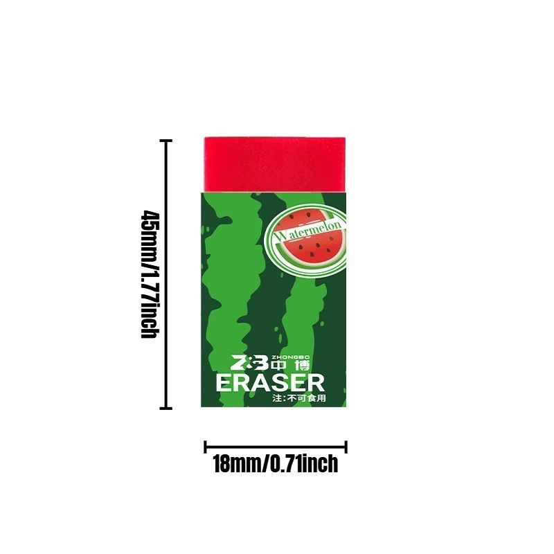일본 과일 지우개 귀여운 수박 바나나 키위 오렌지 카와이 문구류 자몽 두리안 용과 대나무 채소