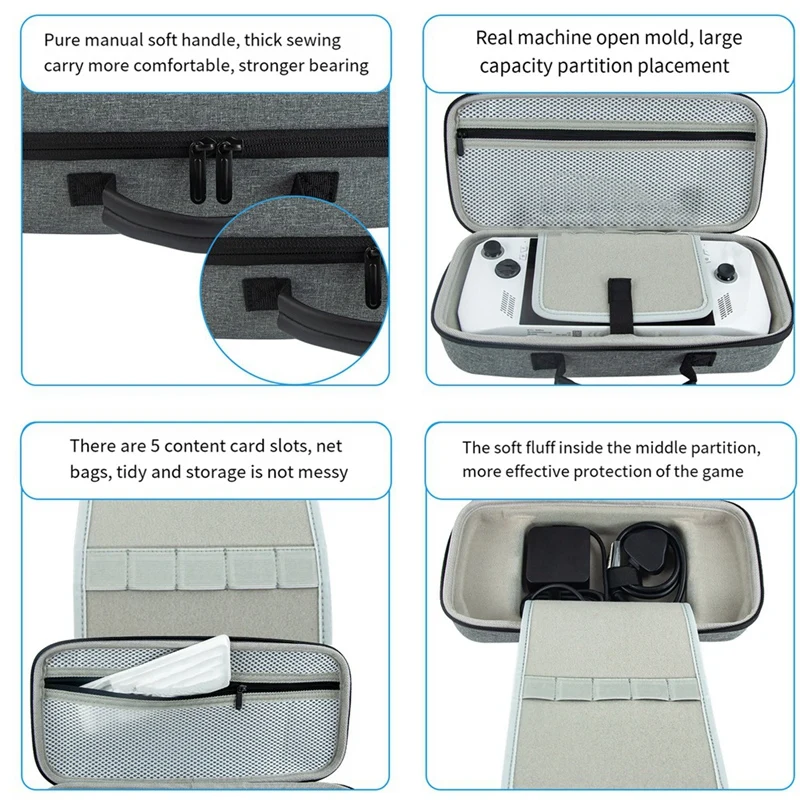 Waterproof Carrying Case EVA Hard Anti-Drop Shockproof Bag For ROG Ally Easy To Use