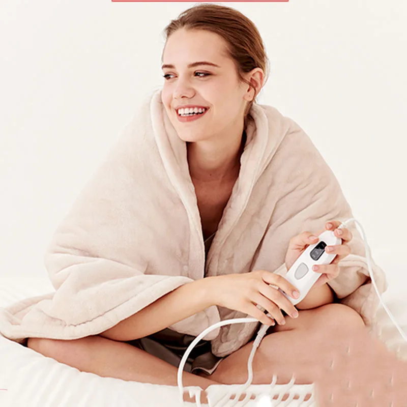 Uk Plug Washable Electric Blanket Single Cotton Snuggle Blanket Electric  Warm Blanket Winter Couverture Chauffante Leg Warmer - AliExpress