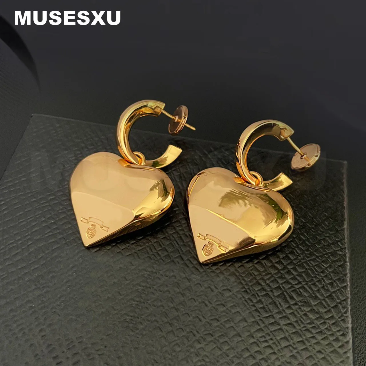 

Fashion Jewelry & Accessories Luxury Brand Love Geometry Earrings For Women's Party Wedding Gift