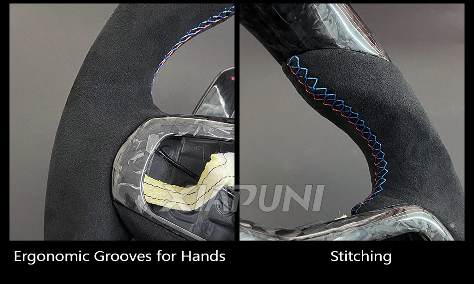 Customized Forge Carbon LED RPM Sport Steering Wheel for BMW M1, M2, M3, M4, M5, and G Series (F40, F44, G20, G21, G28, G22, G29, G80) - - Racext 31