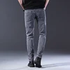Men Comfortable Cotton Fashion European American Style Stretch Jeans Luxury Men's Denim Pants Slim Straight Grey Denim Pants 4