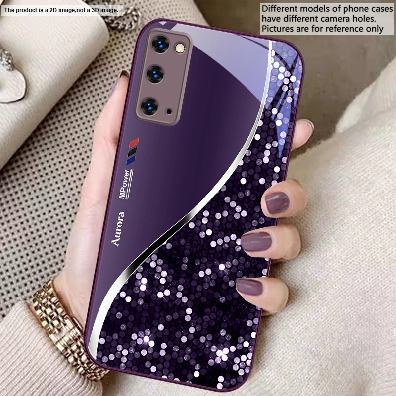 Sleek Silver Metal Curve Glass Phone Case