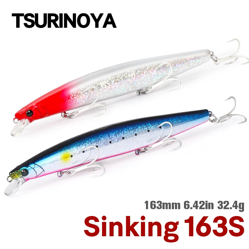 

TSURINOYA STINGER 163S, приманка для береговой рыбалки, 163 мм, 34,2 г, жесткая приманка для морской рыбалки