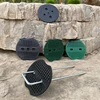 10/100pcs Garden Fixing Ground Cloth Pads Plastic Gaskets Lawn Film Pegs Buffer Washers Anchoring Landscaping Ground Covering 6
