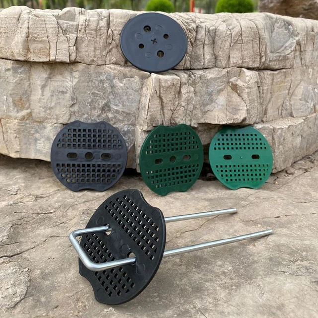 10/100pcs Garden Fixing Ground Cloth Pads Plastic Gaskets Lawn Film Pegs Buffer Washers Anchoring Landscaping Ground Covering 6