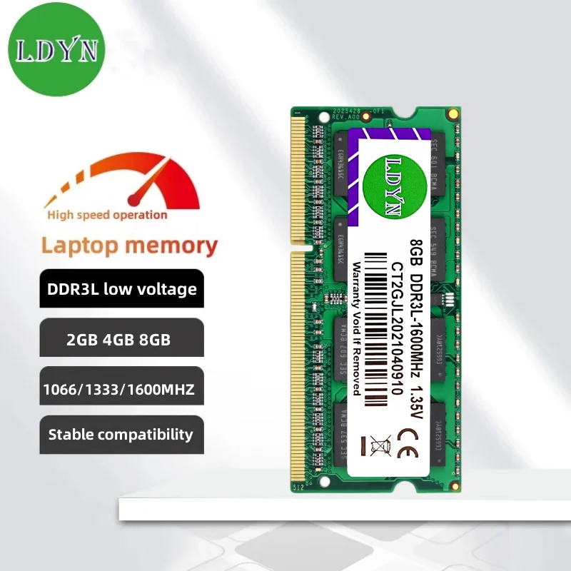 DDR3L RAM 2GB 4GB 8GB 1066 1333 1600MHZ PC3-8500 10600 12800s Laptop Computer Memory Modul SODIMM RAM Low voltage 1.35V laptop memory module laptop ram memory notebook ram memory
