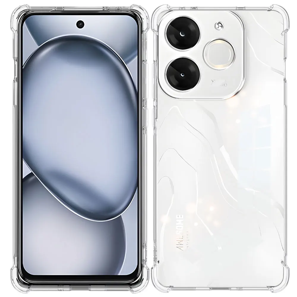 Shockproof Airbag Clear Silicone Phone Case - Soft TPU Back Cover Bumper