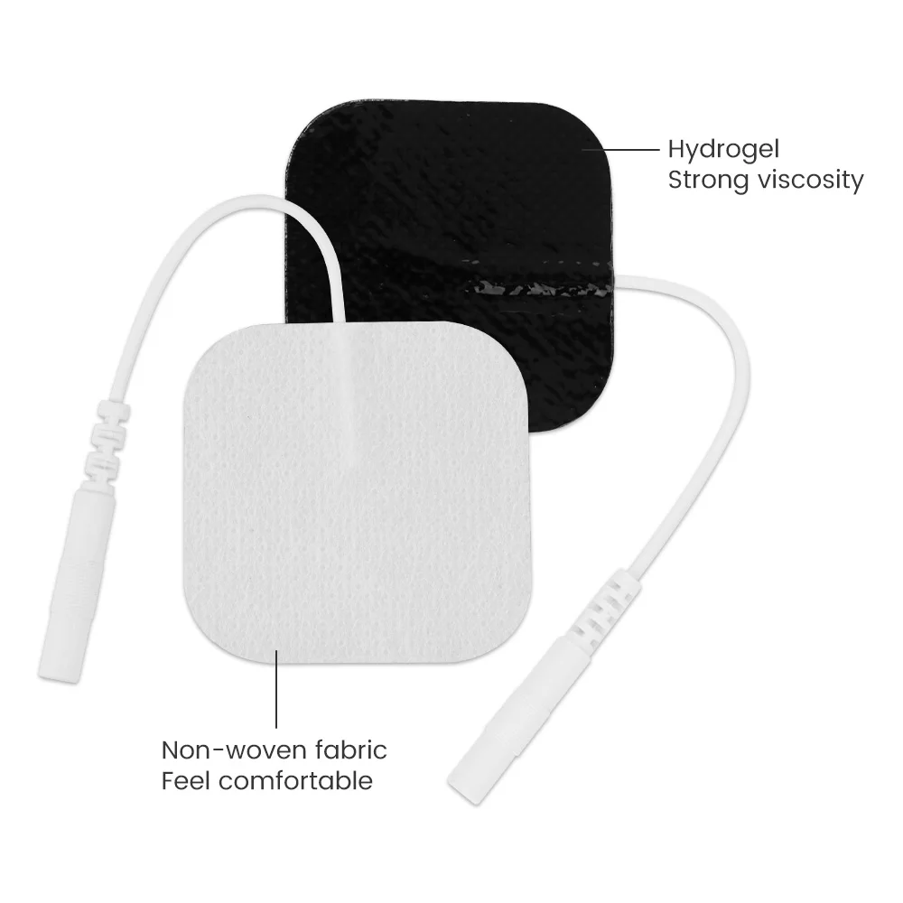 4*4cm Tens Electrodes Pads Physiotherapy Accessories Non-woven Fabric Self Adhesive Replacement Patch For EMS Electric Massager