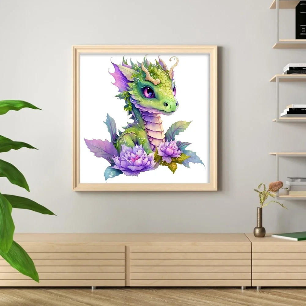 20*20cm Full Embroidery Eco-cotton Thread 18CT Print Canvas Animals Series Cross Stitch Kit Home Decor Painting Embroidery Set