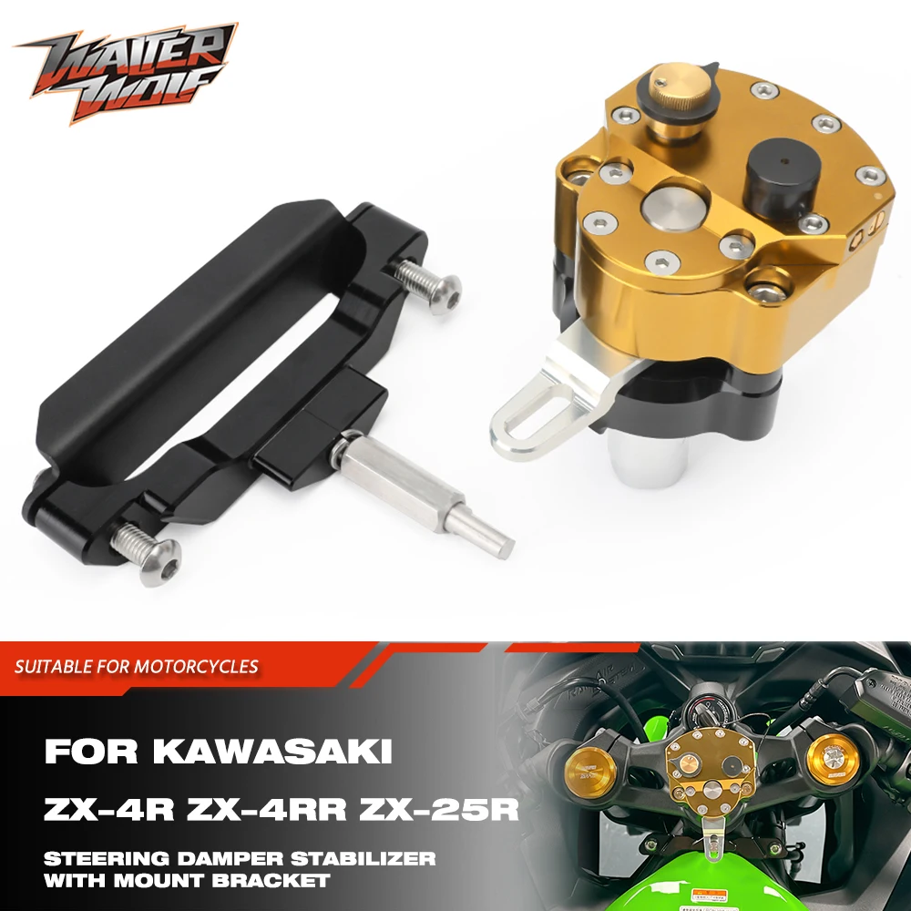 ZX4R ZX25R Reversed Safety Control Steering Damper