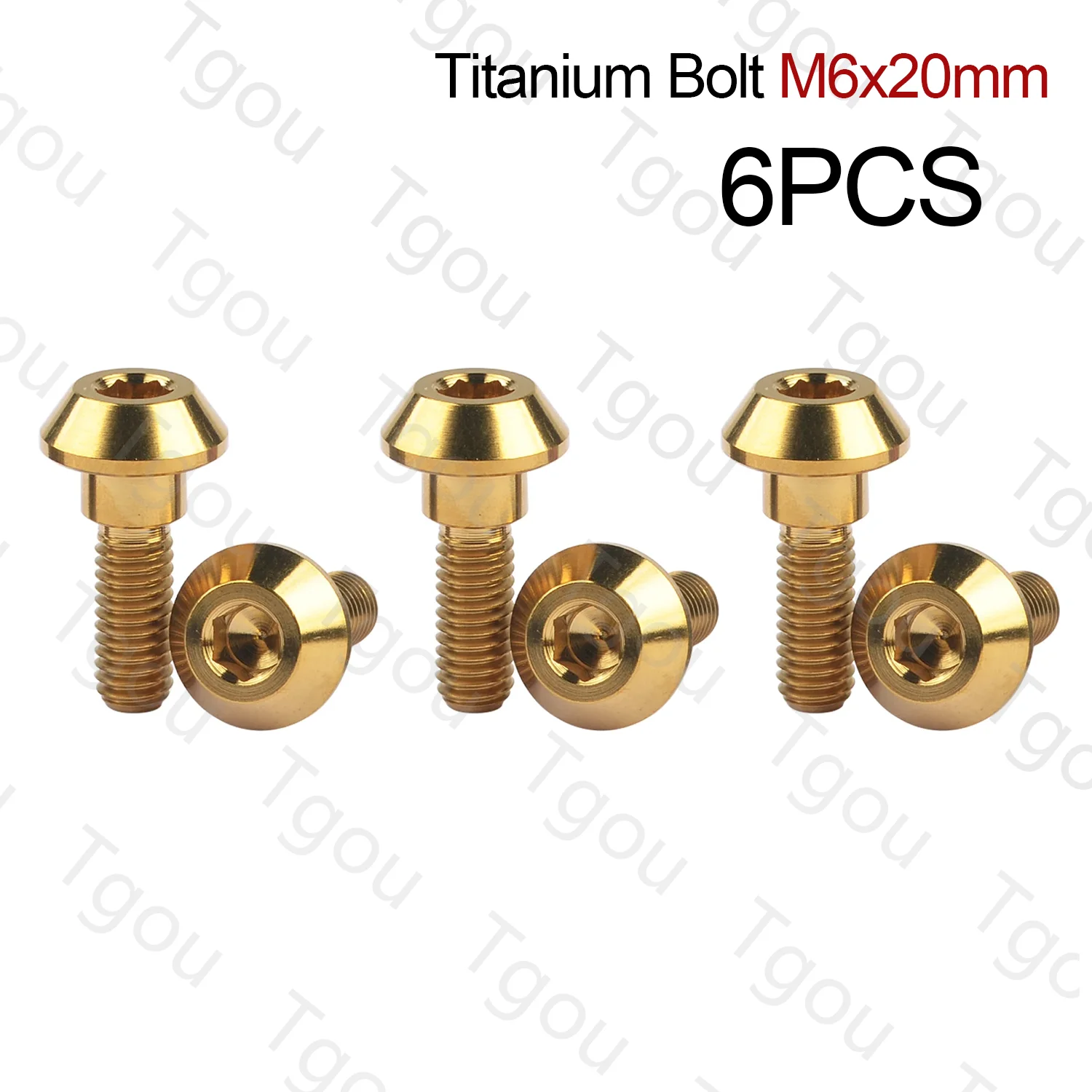 Parafuso de Cabeça Allen para Motocicleta Yamaha Peças Parafuso de Titânio M6x20 mm