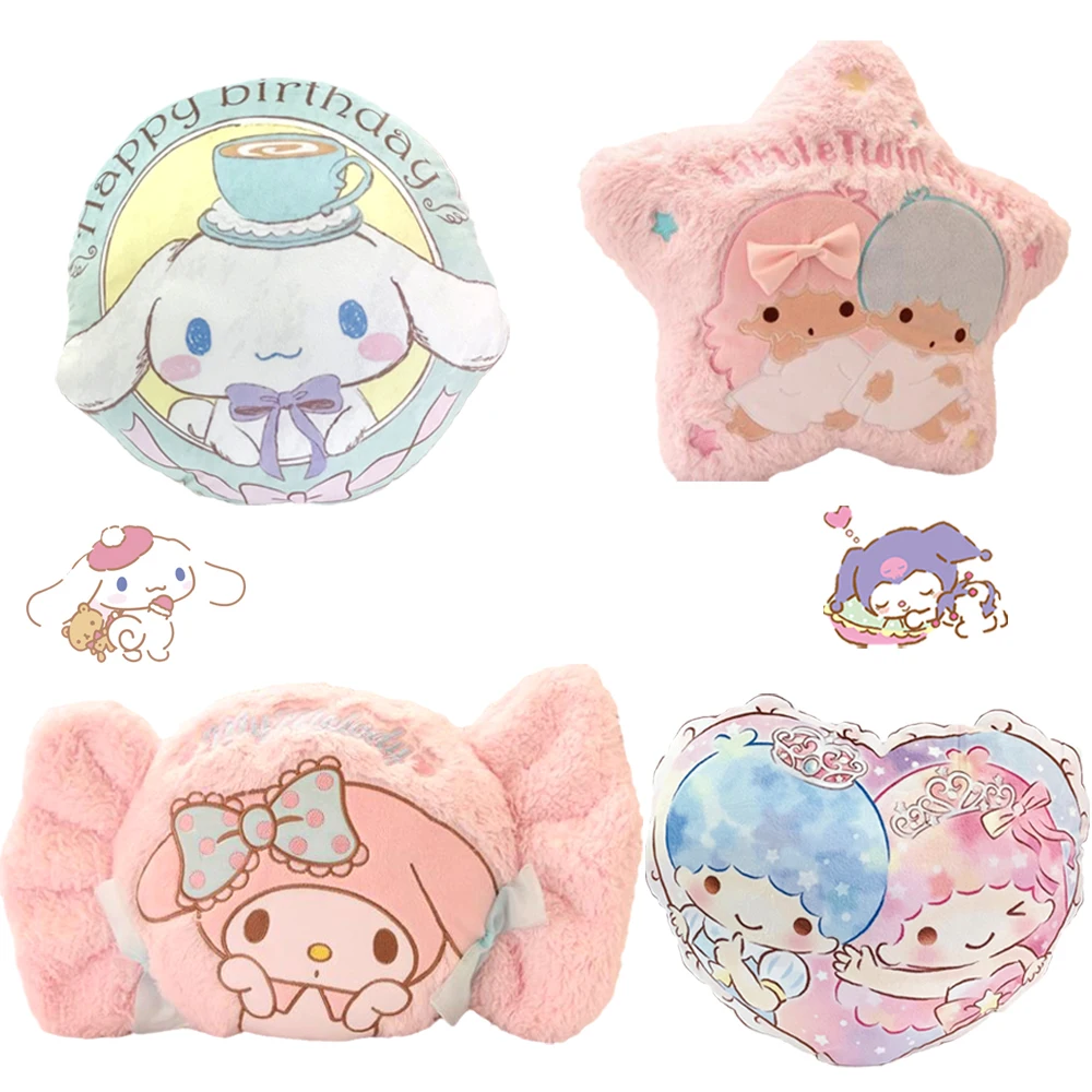 Sanrioed My Melody Cinnamoroll плюшевые кавайные подушки конфеты Звезда Подушка Ins голова