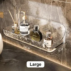 Acryli Wall-Mounted No-Drill Bathroom Organizer and Shower Shelf (Large)