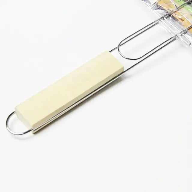 Grill Kosár Vas Huzalos Halakosár A Tábortűz Főzési Felszereléséhez Faken Fogantyúval Zöldséghúsos Garnélarákhoz - Image 2