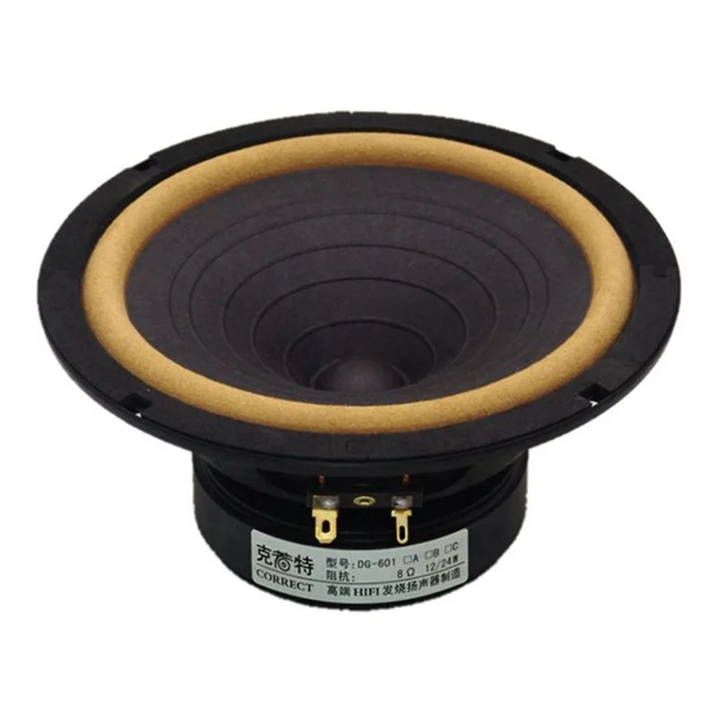 Auch-arm DG-603/P-610F 6.5 Inch Full Frequency Speaker Driver IIR Rubber/Real Leather Surrouding 4/8ohm 25W OD = 170mm 1PCS