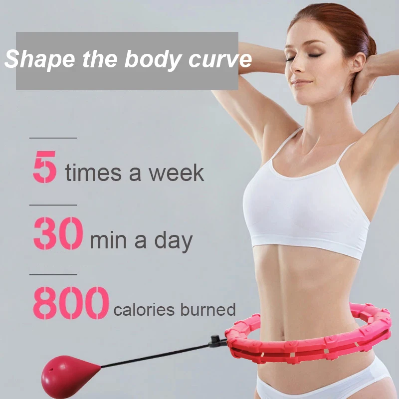 32/24/28 Section Adjustable Sport Hoops Abdominal Waist Exercise Detachable Hoola Massage Fitness Hoop Training Weight Loss Gym